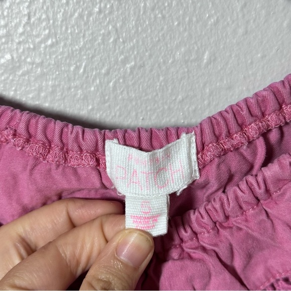 Pumpkin patch Off shoulder Girl Pink Long Slevee shirts size 5 - Picture 3 of 6